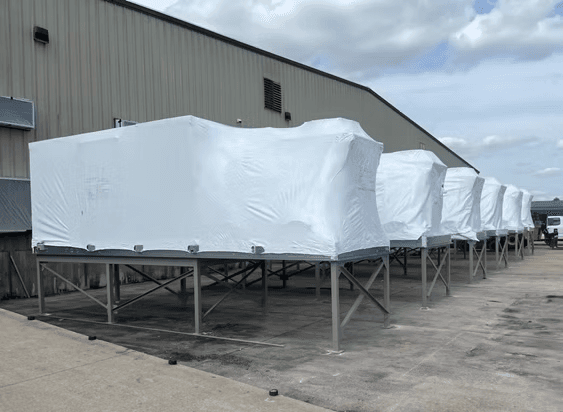 Large-scale commercial steel fabrication