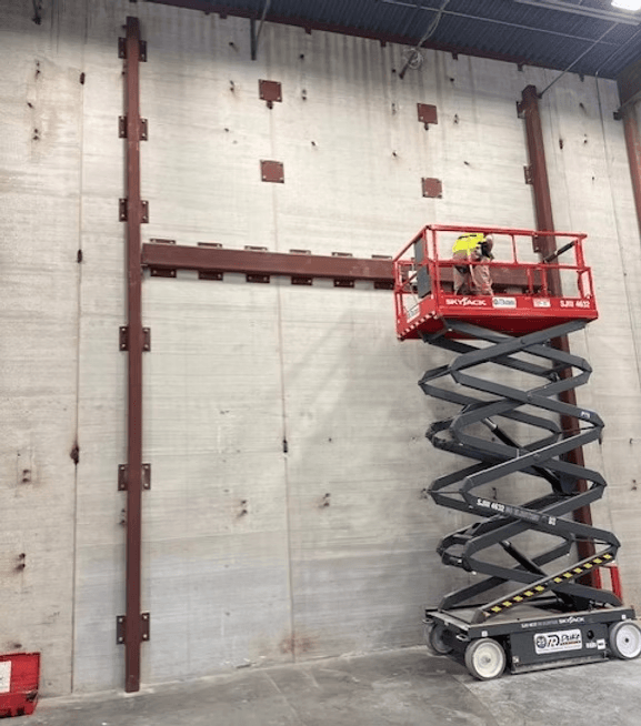 Structural steel installation