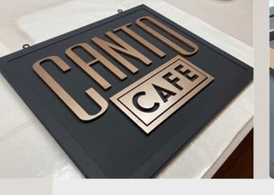 Signage metalwork